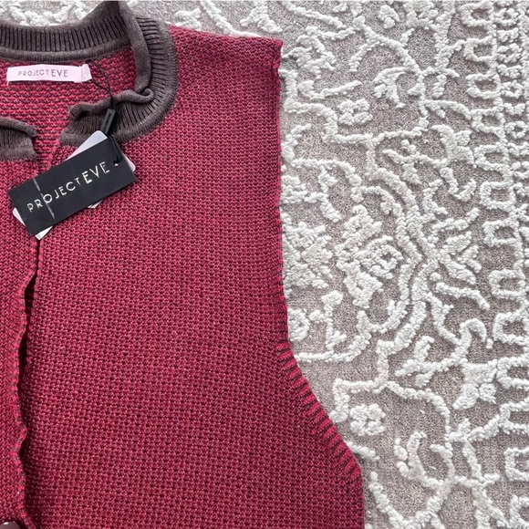 NWT Project Eve Knit Duster Cadigan Vest - Picture 12 of 16